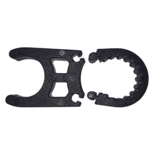 allpa Reserve kunststof klem zwart voor zwemtrap Ø25mm (1")