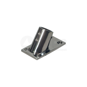 Railingsteun 60° graden, rechthoekige voet