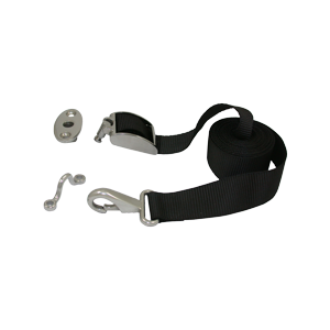 allpa Spanband met RVS Clip en draaibare quick-connect dekfitting voor bimini top (breekkr. 400kg)