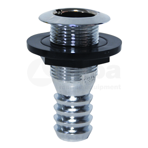 Huiddoorvoer verchroomd kunststof, tule aansluiting 25mm