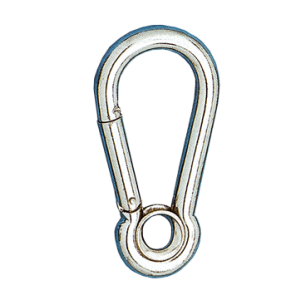 RVS karabijnhaken met oog