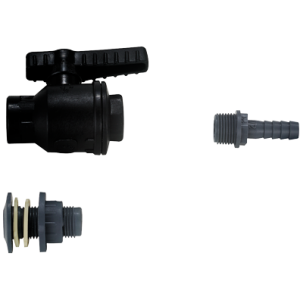 allpa Kunststof slangpilaar, 3/8" x 16-18mm, recht