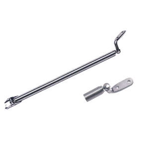 RVS Luikuitzetter met veer, Ø10,6mm, L=220mm