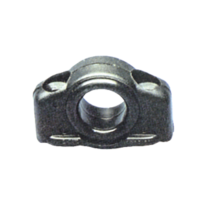 Kunststof schootoog, max. Ø6mm, zwart