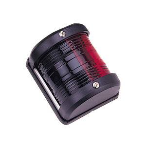 allpa Positielantaarn, 2-kleuren, 12V / 10W, 2x 112,5°, 2NM, zwart kunststof huis, rode/groene lens