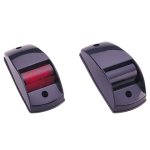 allpa positielantaarnset voor bak-/stuurboord, zij-opbouw, 12V/5W, zwart huis met rode/groene lens